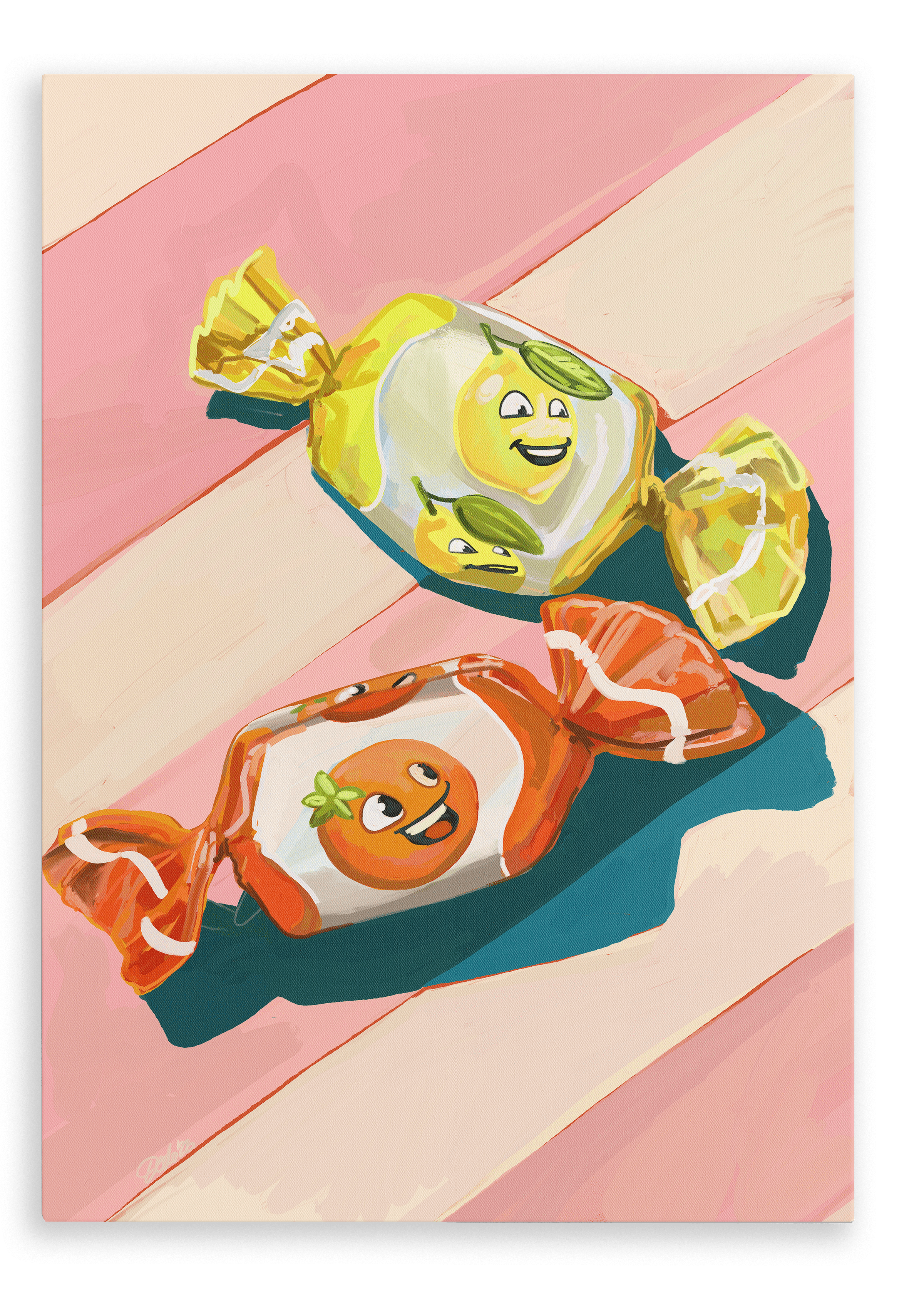 Pillow Sweets Citrus Giclée Canvas Print Hôtel Dodo 28"x40"(70x100 cm) Canvas Print