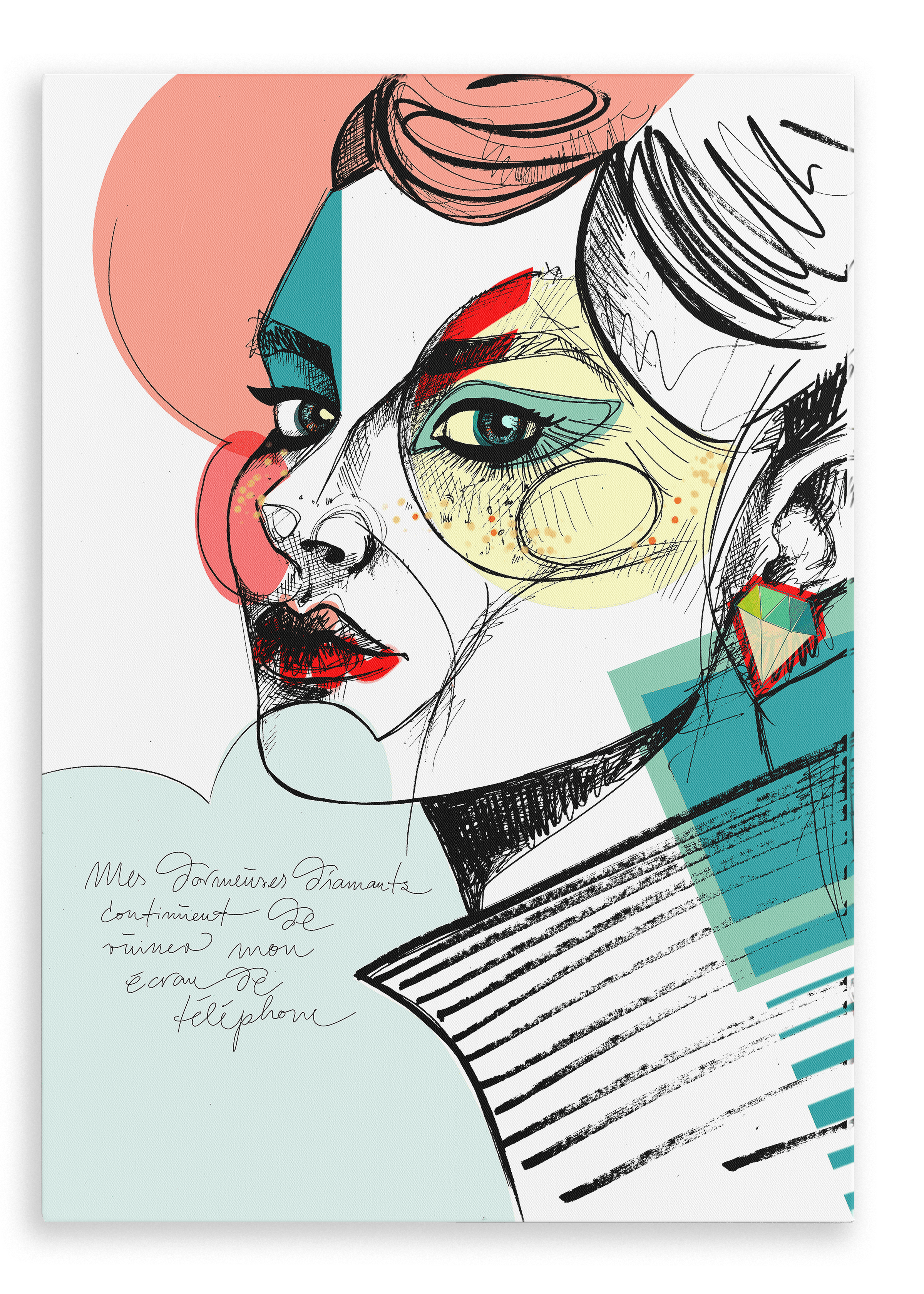 Diamond Canvas Print a la mode 28