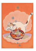Seafood Ramen Thief a.k.a. Venus Of Pawticelli Giclée Canvas Print Kitsch Kanaveral 28"x40"(70x100 cm) Canvas Print