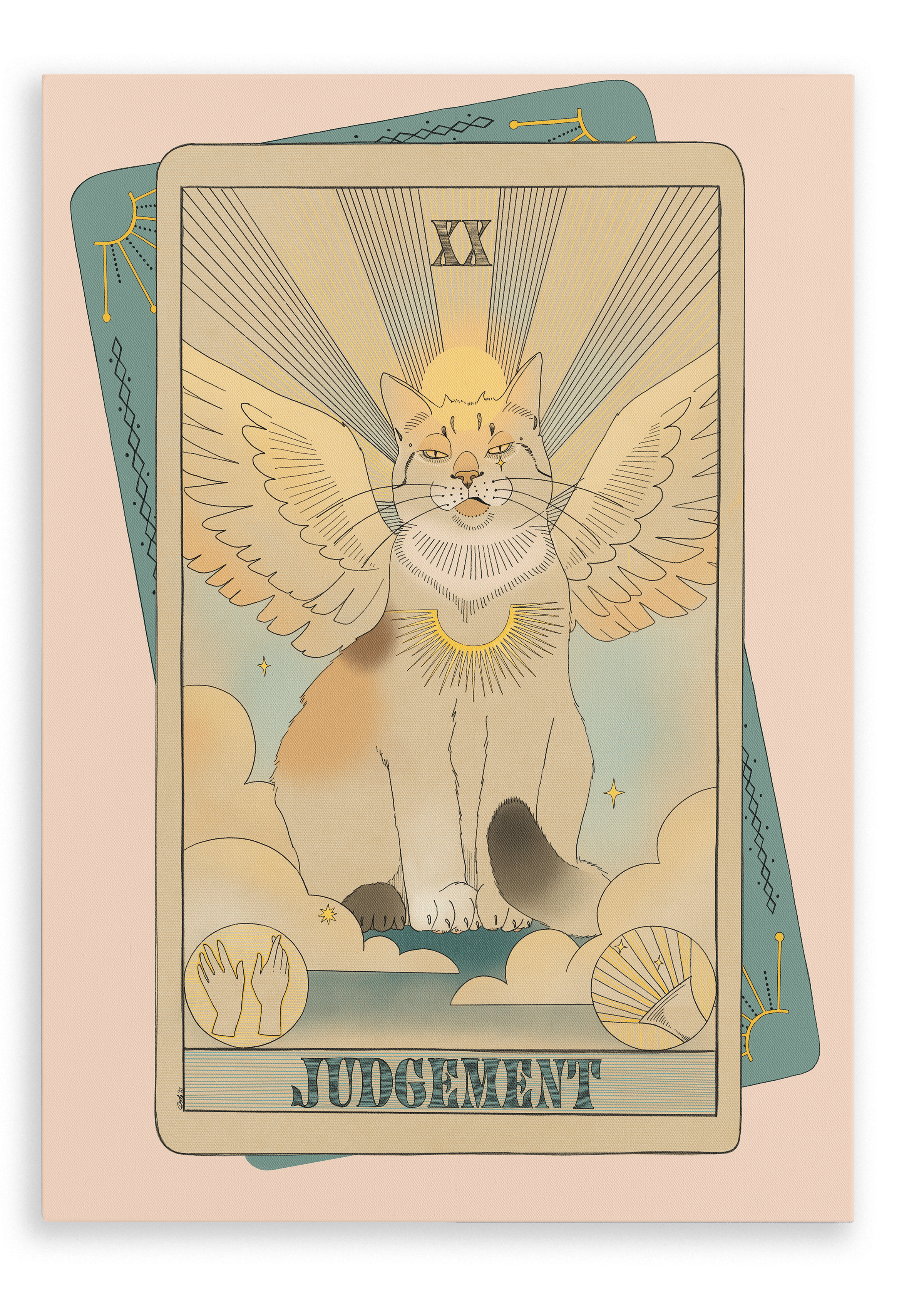 Judgement Canvas Print Tarot Cats 28"x40"(70x100 cm) Canvas Print