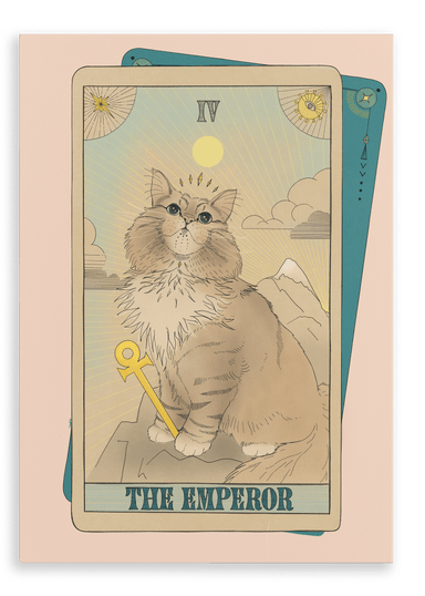 The Emperor Canvas Print Tarot Cats 28"x40"(70x100 cm) Canvas Print