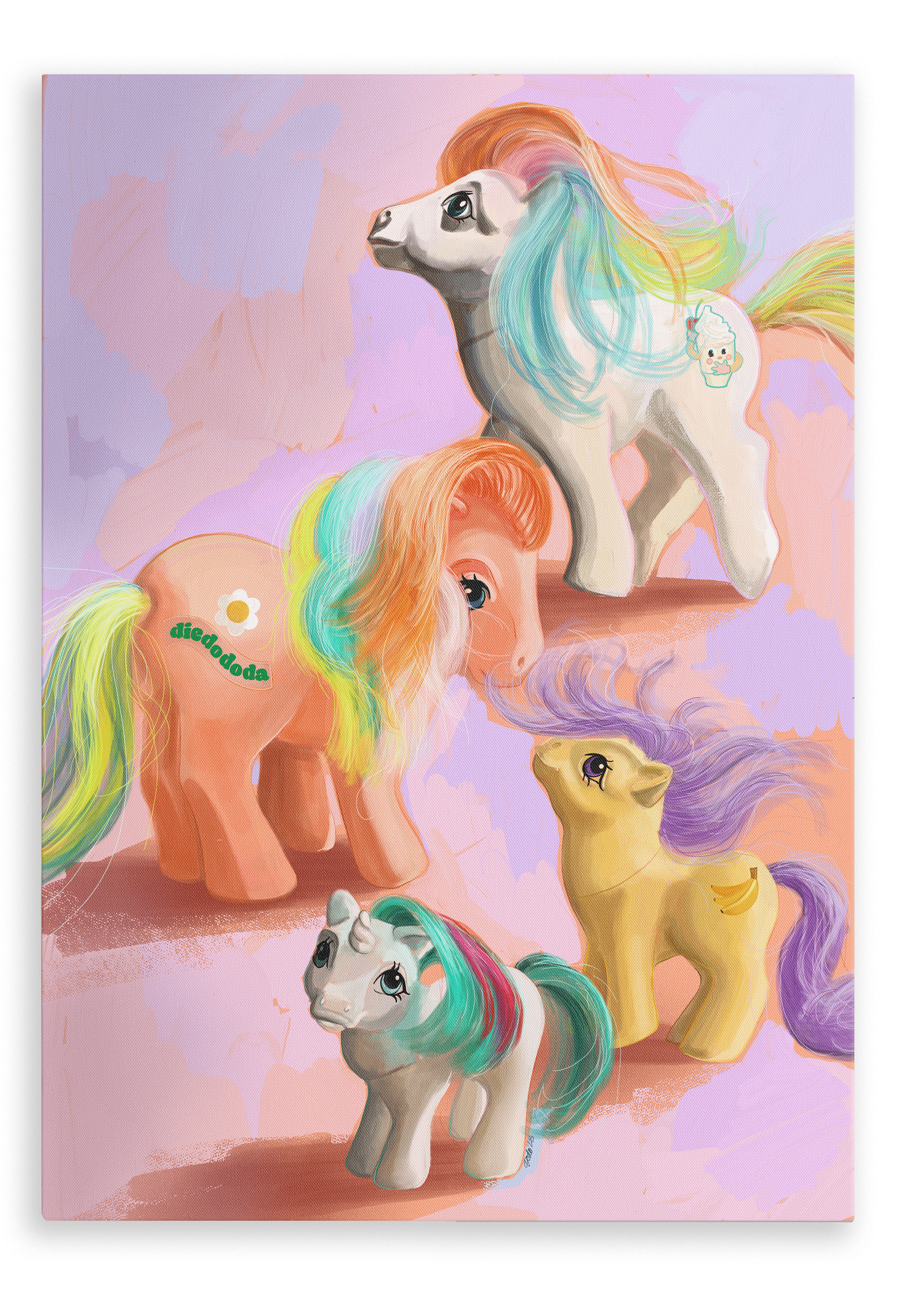 Pony Up Giclée Canvas Print Kitsch Kanaveral 28"x40"(70x100 cm) Canvas Print