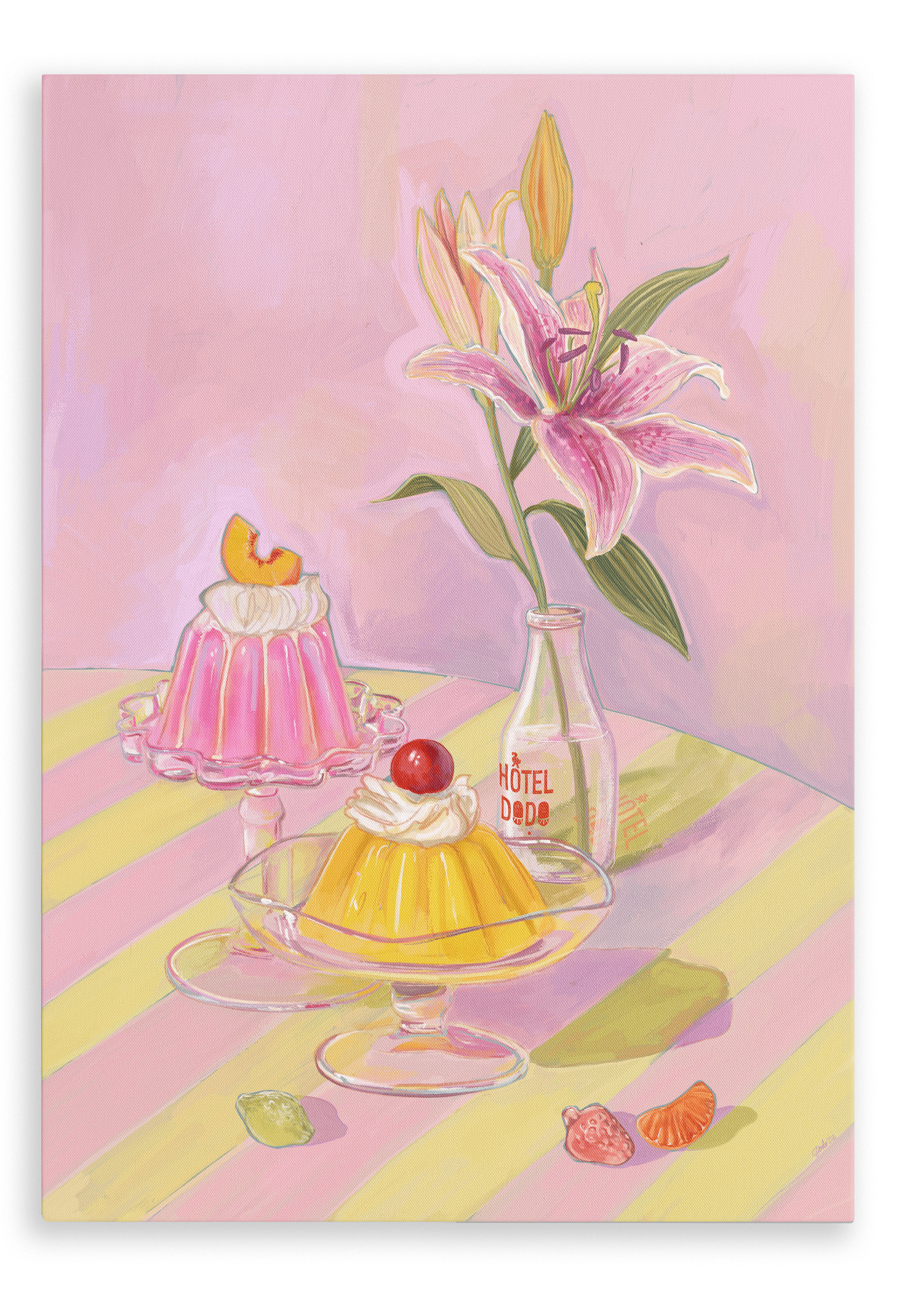 Jolly Jelly Folly Giclée Canvas Print Hôtel Dodo 28"x40"(70x100 cm) Canvas Print