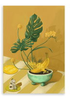 Ikebana Banana Giclée Canvas Print Hôtel Dodo 28"x40"(70x100 cm) Canvas Print