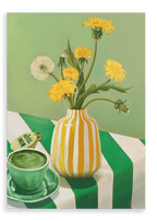 Matcha Mornings Giclée Canvas Print Hôtel Dodo 28"x40"(70x100 cm) Canvas Print