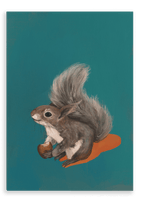 Cyril Squirrel Giclée Canvas Print Creature Features 28"x40"(70x100 cm) Canvas Print