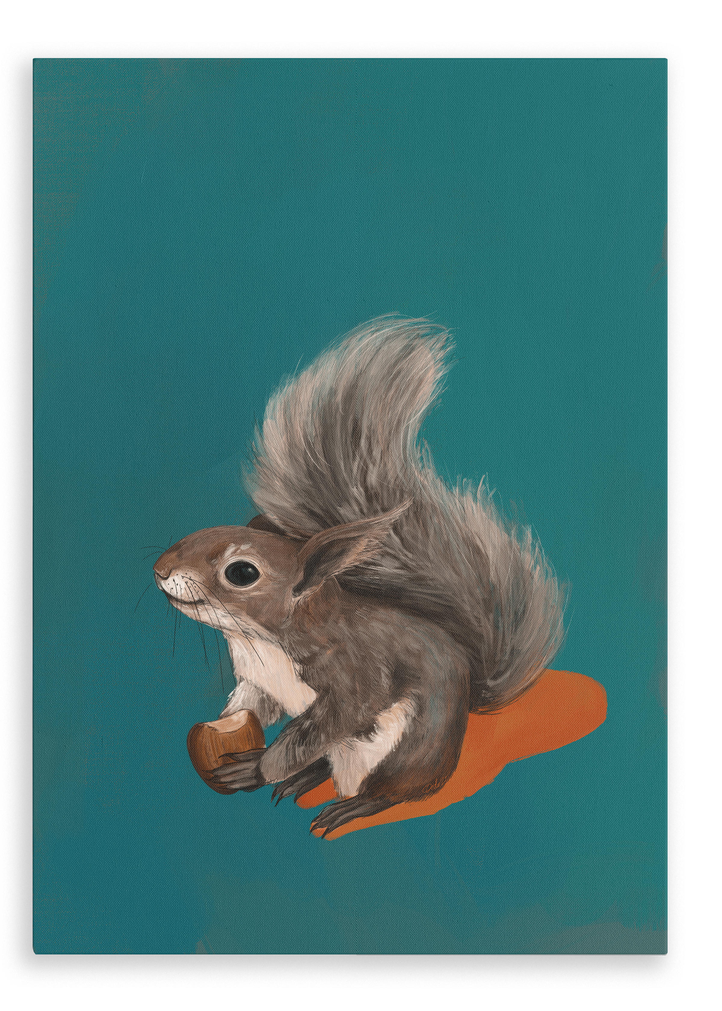 Cyril Squirrel Giclée Canvas Print Creature Features 28"x40"(70x100 cm) Canvas Print