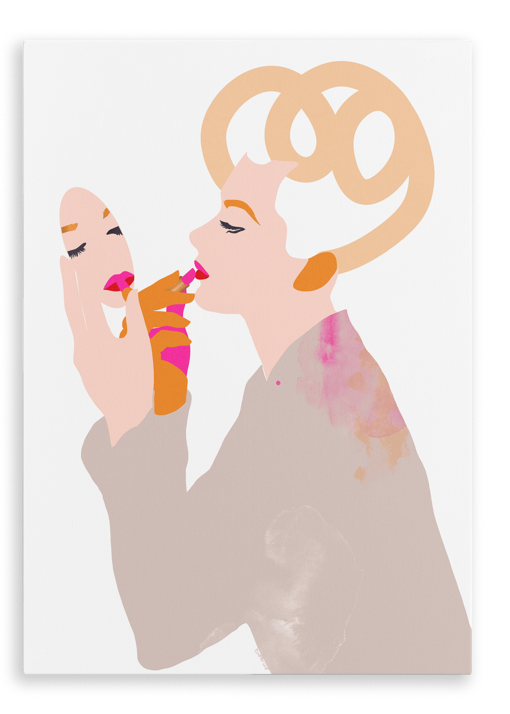 Kelly Canvas Print Lip Graces 28"x40"(70x100 cm) Canvas Print