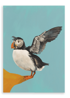 Posing Puffin Giclée Canvas Print Creature Features 28"x40"(70x100 cm) Canvas Print