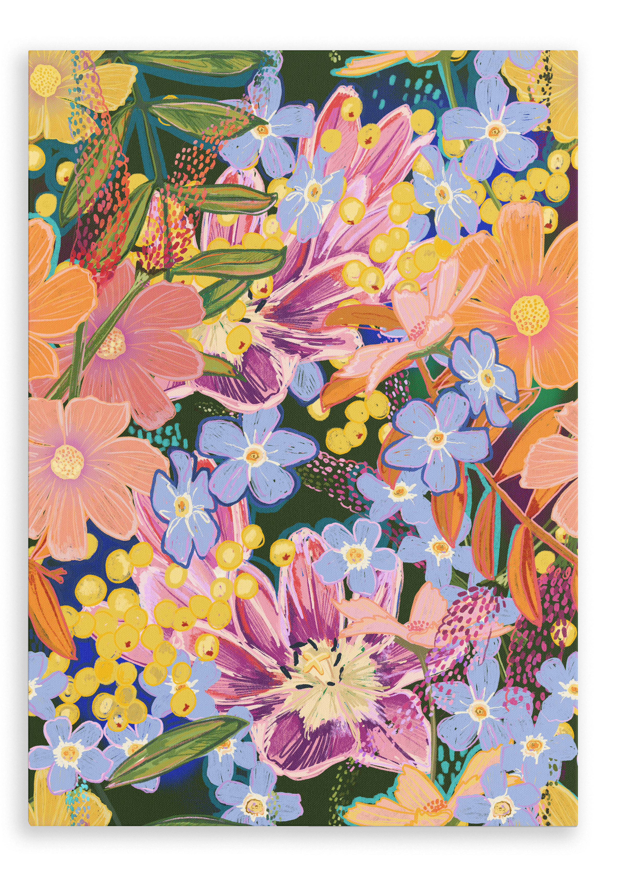 Chromatose Botanica - Boom Boom Bloom Giclée Canvas Print Chromatose 28"x40"(70x100 cm) Canvas Print