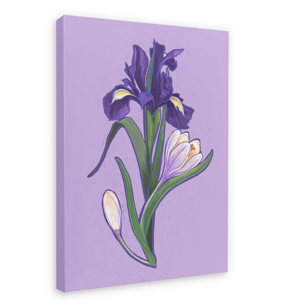 February Canvas Print Birthday Blooms 28"x40"(70x100 cm) Canvas Print