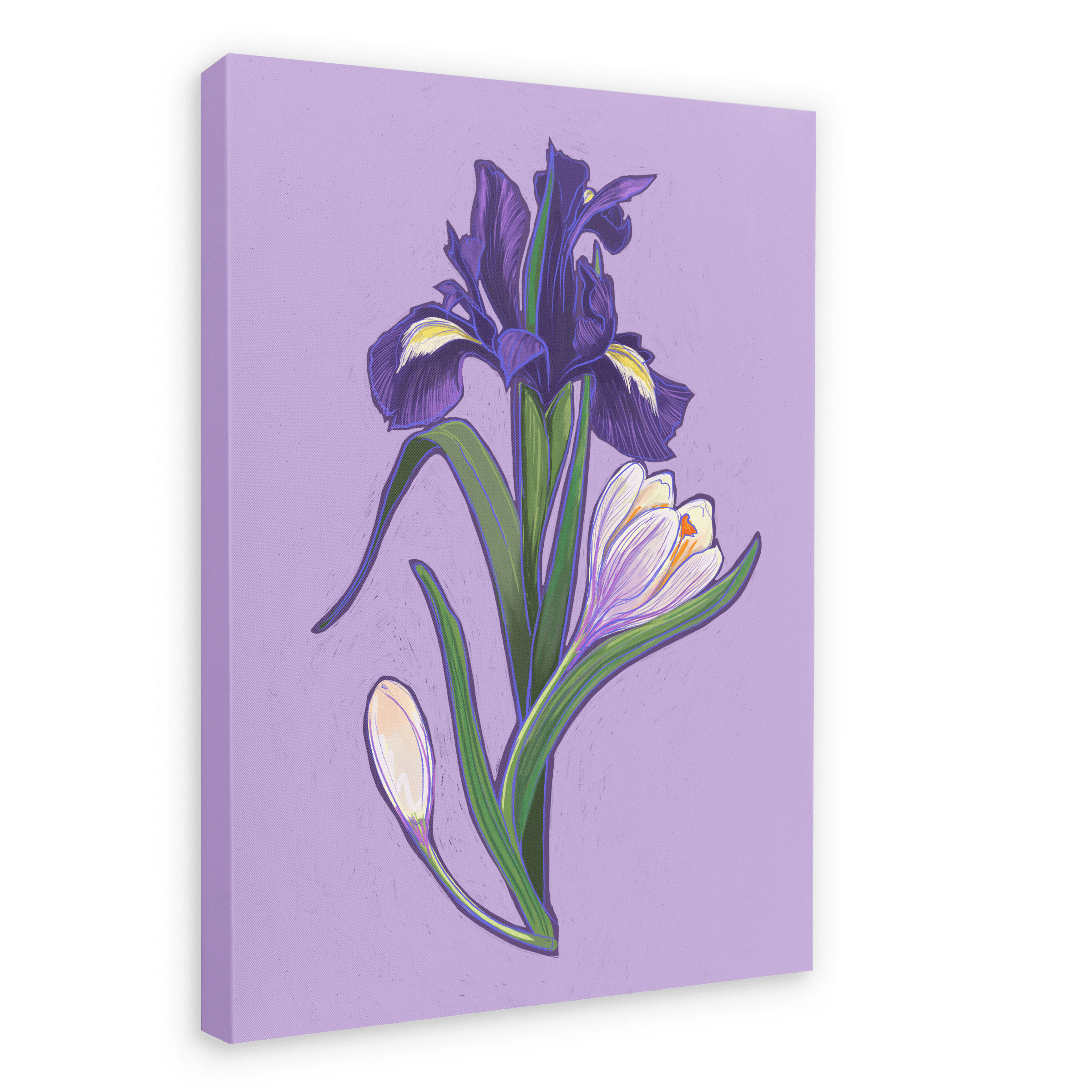 February Canvas Print Birthday Blooms 28"x40"(70x100 cm) Canvas Print