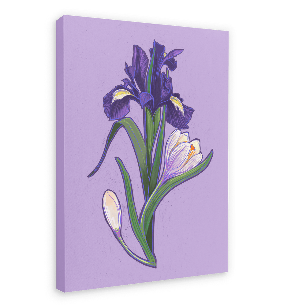 February Canvas Print Birthday Blooms 28"x40"(70x100 cm) Canvas Print