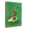 Avocado Aulacorhynchus (Green Toucanet) Giclée Canvas Print Sticky Beaks 28"x40"(70x100 cm) Canvas Print