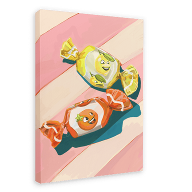Pillow Sweets Citrus Giclée Canvas Print Hôtel Dodo 28"x40"(70x100 cm) Canvas Print
