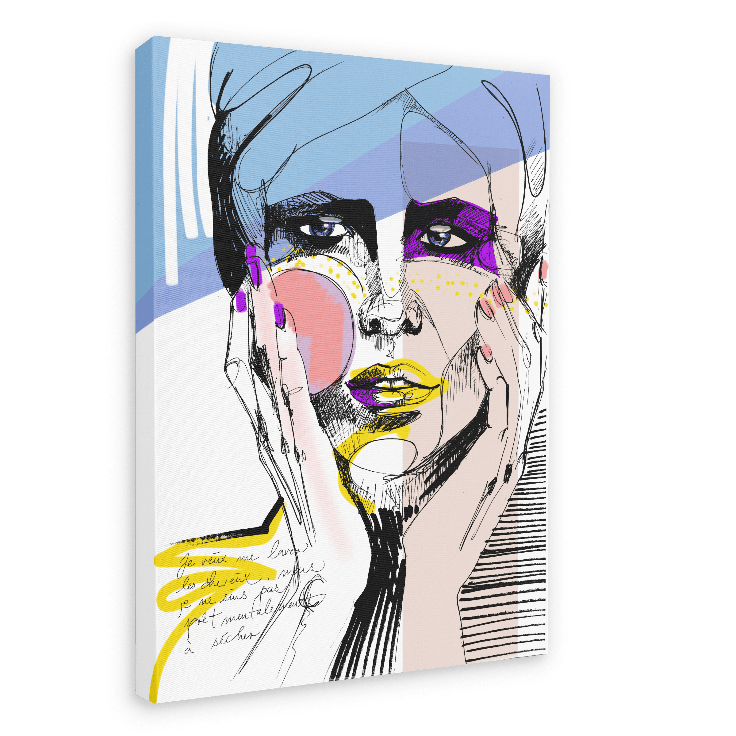 Hair Canvas Print a la mode 28"x40"(70x100 cm) Canvas Print