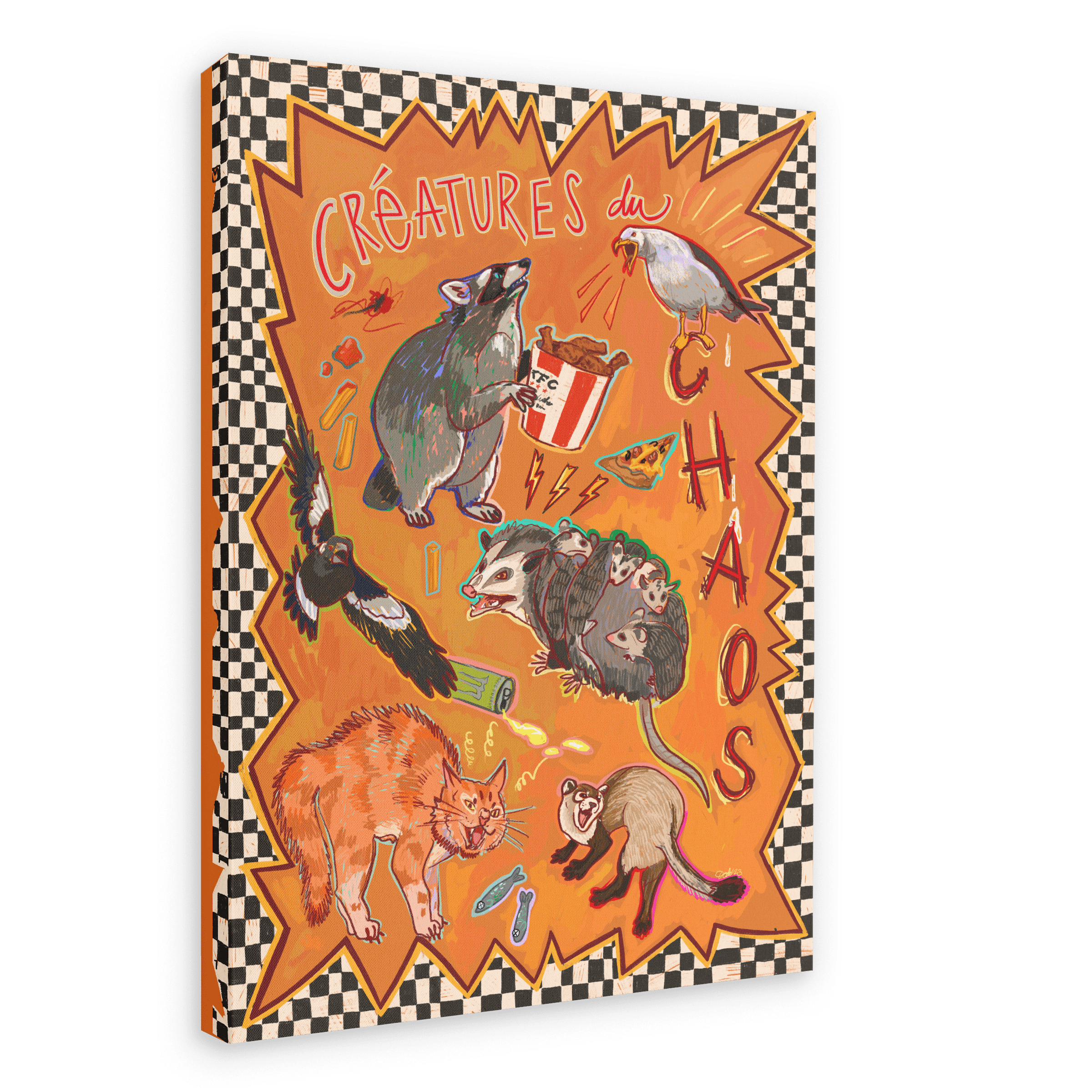 Créatures du Chaos Matte Canvas Print Aventures Des Créatures 28