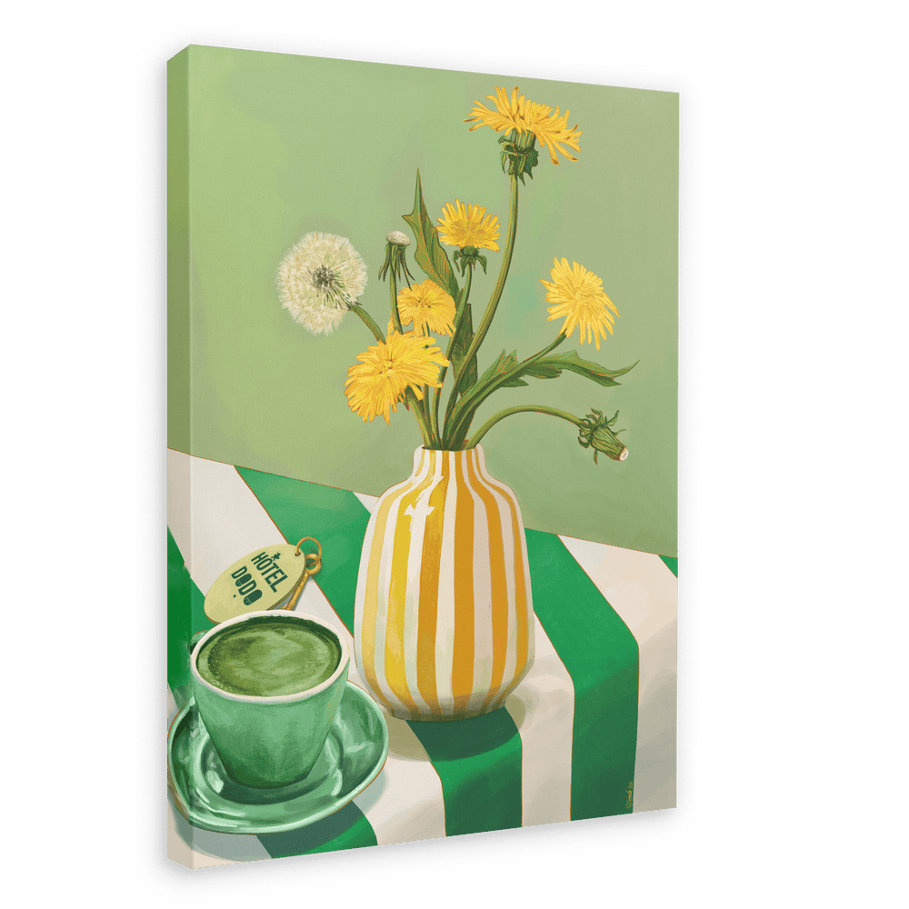 Matcha Mornings Giclée Canvas Print Hôtel Dodo 28"x40"(70x100 cm) Canvas Print