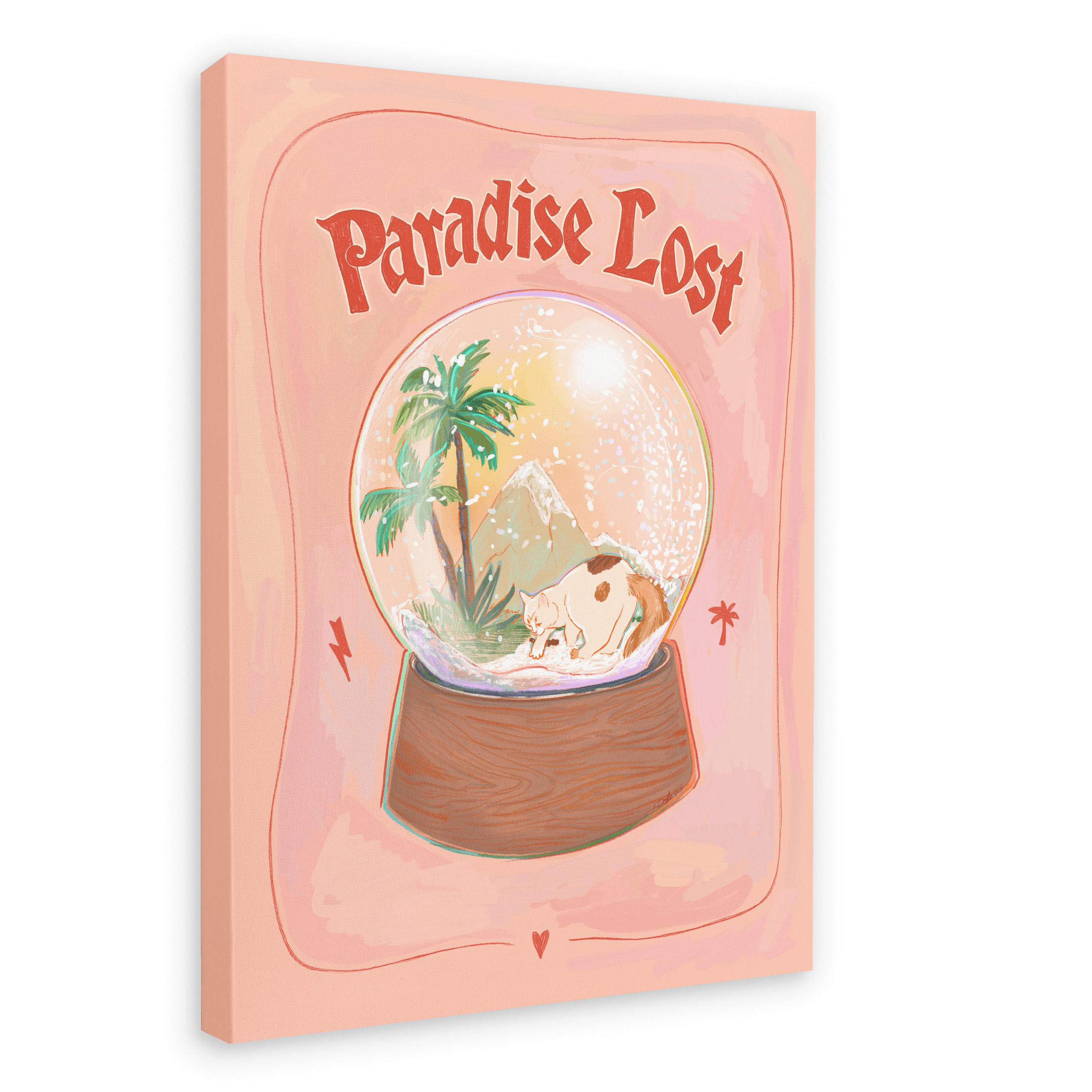 Paradise Lost Matte Canvas Print Aventures Des Créatures 28"x40"(70x100 cm) Canvas Print