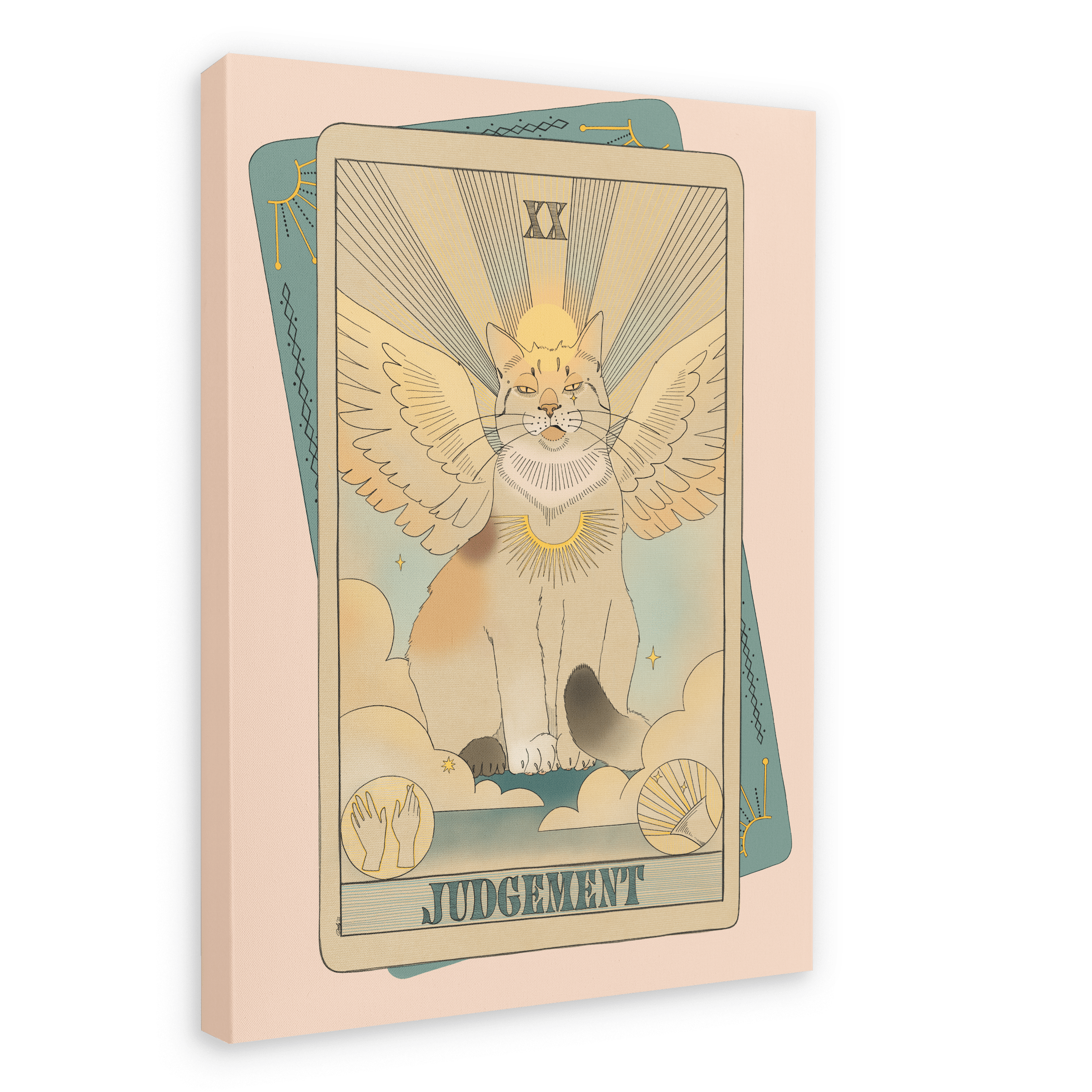 Judgement Canvas Print Tarot Cats 28"x40"(70x100 cm) Canvas Print