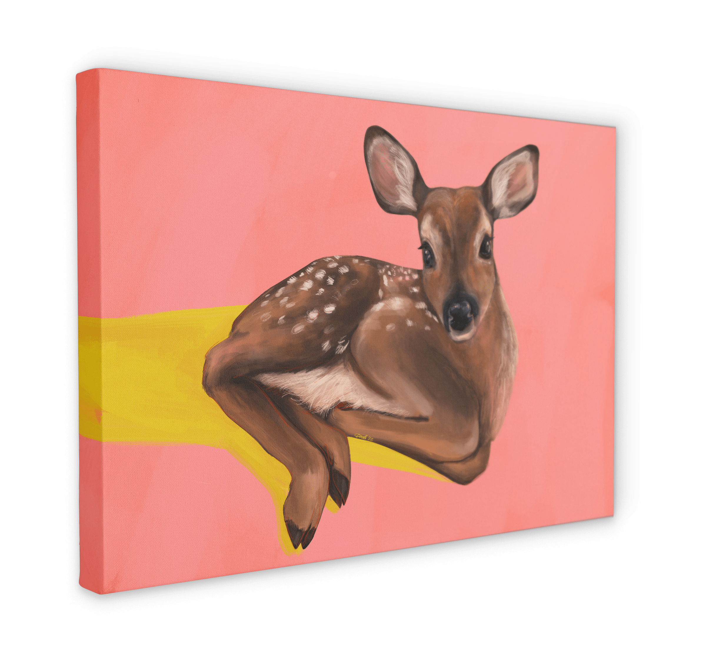 Friendly Fawn Giclée Canvas Print Creature Features 28"x40"(70x100 cm) Canvas Print