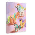 Pony Up Giclée Canvas Print Kitsch Kanaveral 28"x40"(70x100 cm) Canvas Print