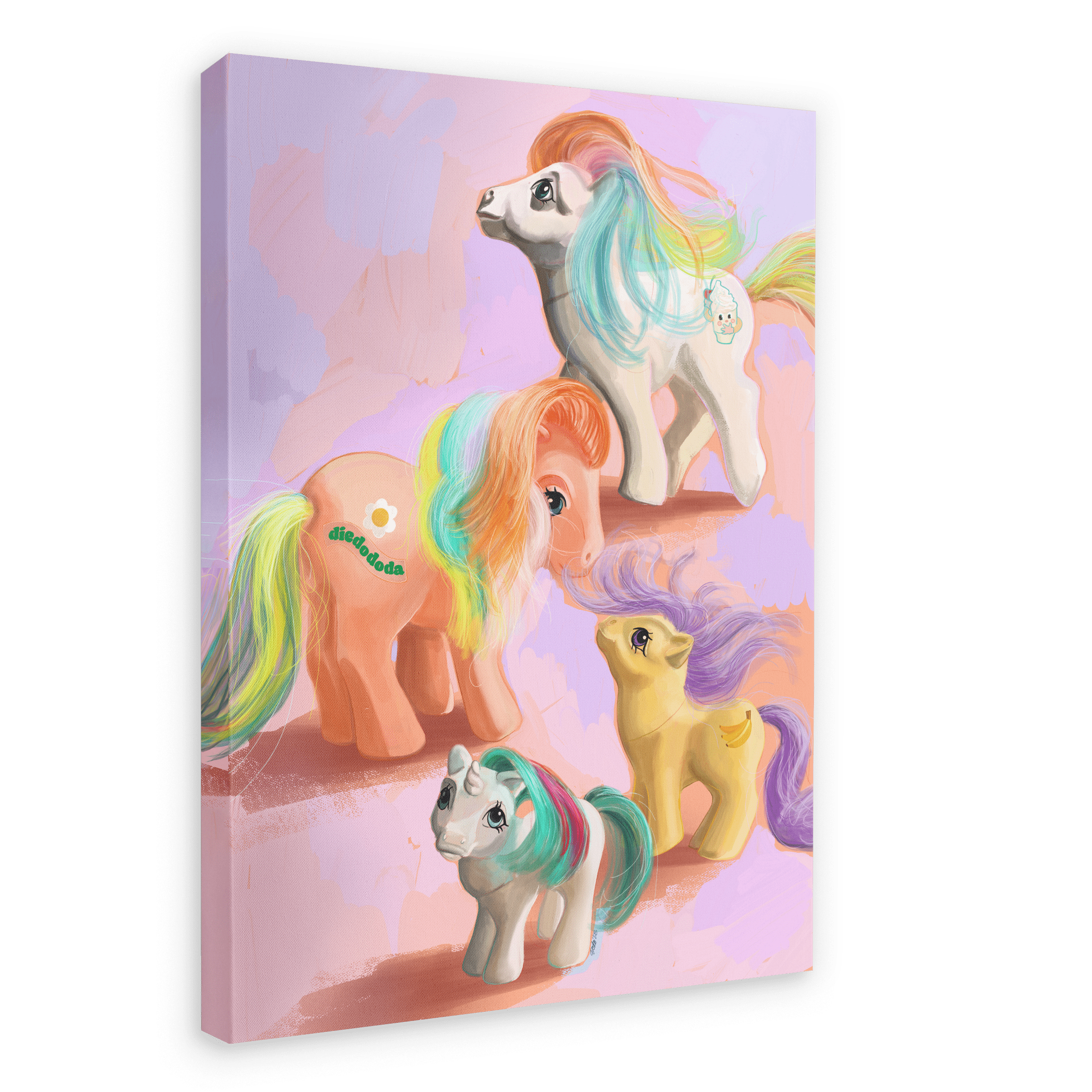 Pony Up Giclée Canvas Print Kitsch Kanaveral 28"x40"(70x100 cm) Canvas Print