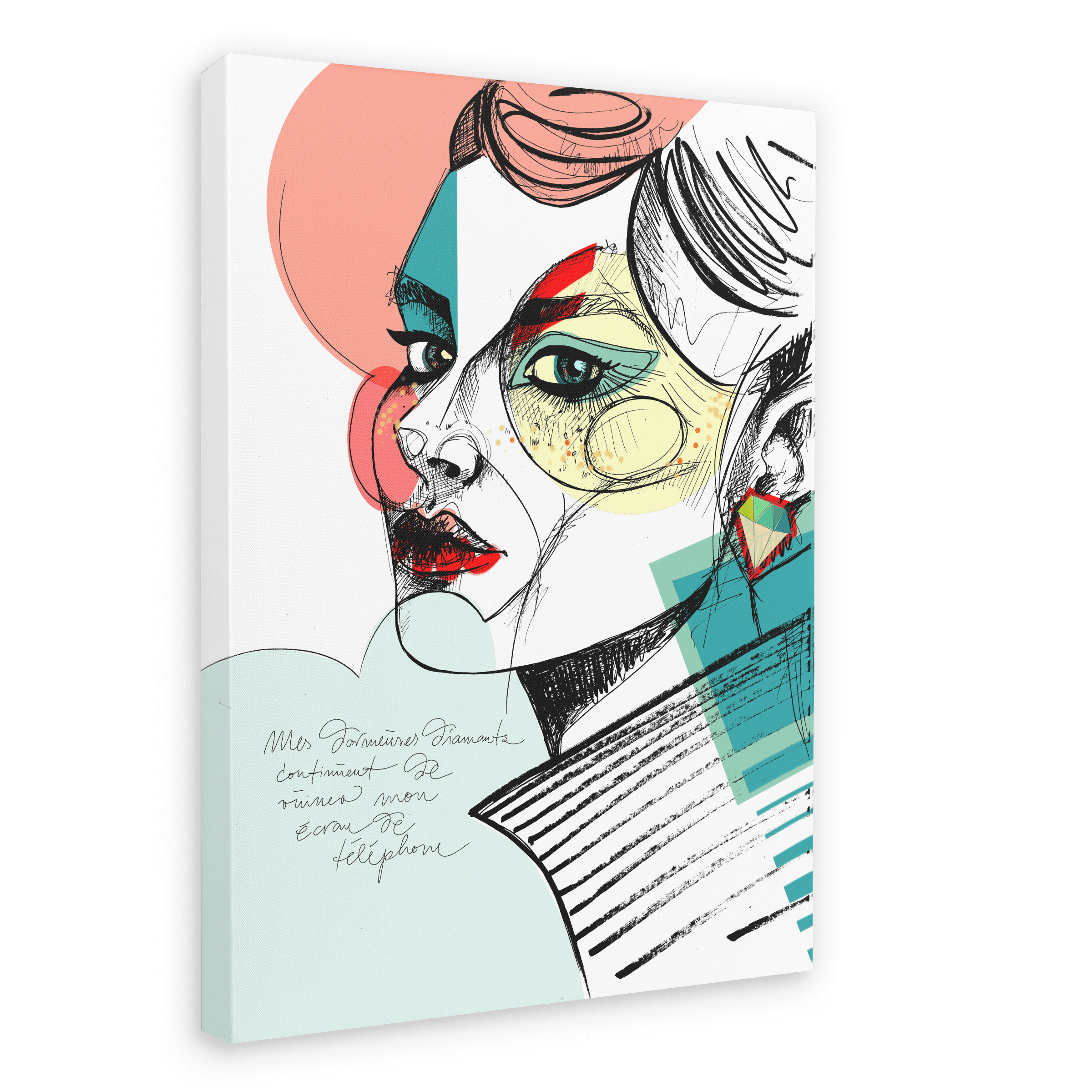 Diamond Canvas Print a la mode 28