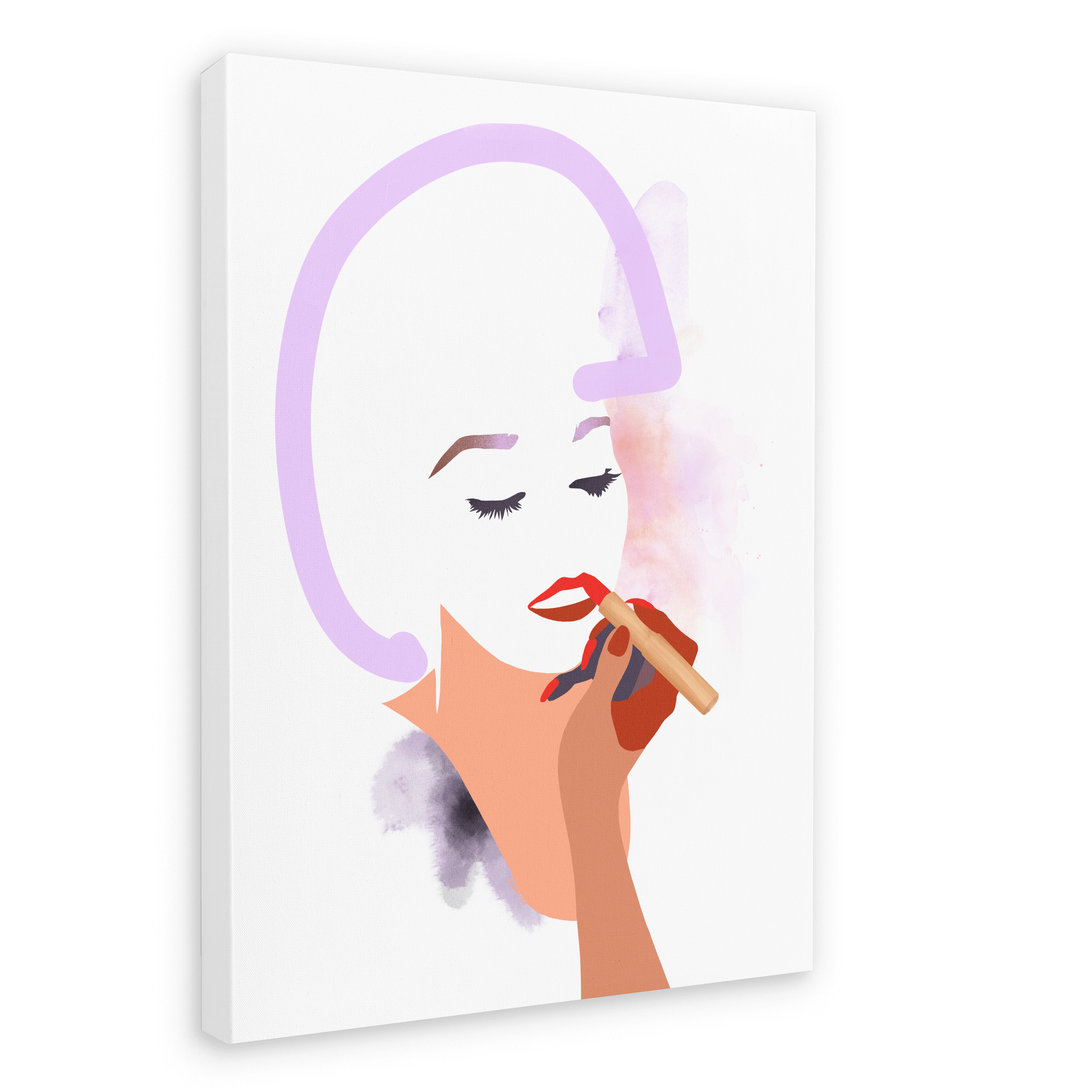 Slick Canvas Print Lip Graces 28