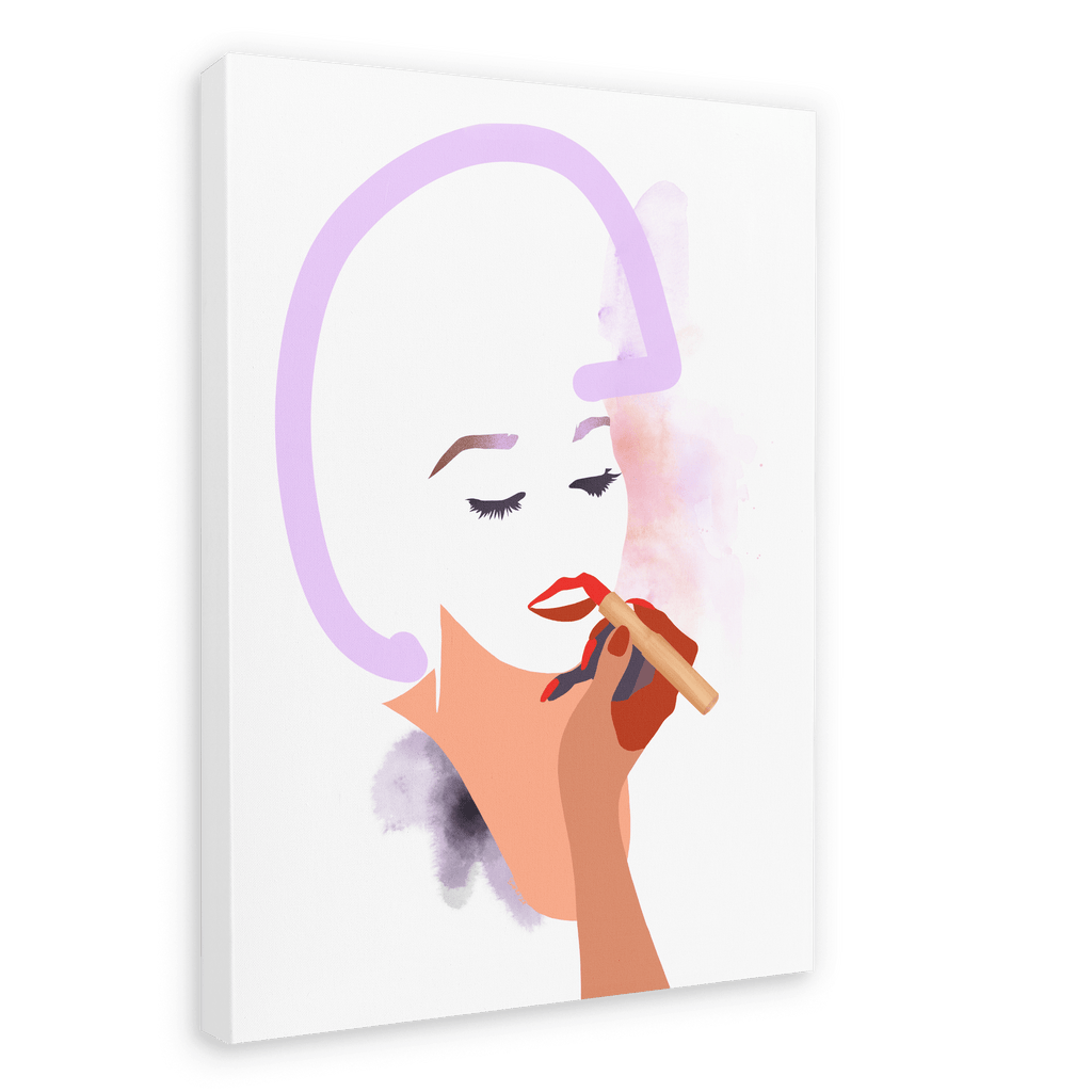 Slick Canvas Print Lip Graces 28"x40"(70x100 cm) Canvas Print