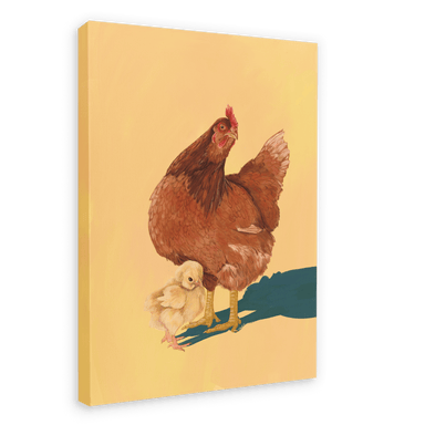 Chirpy Cheep Cheep Chickens Giclée Canvas Print Creature Features 28"x40"(70x100 cm) Canvas Print