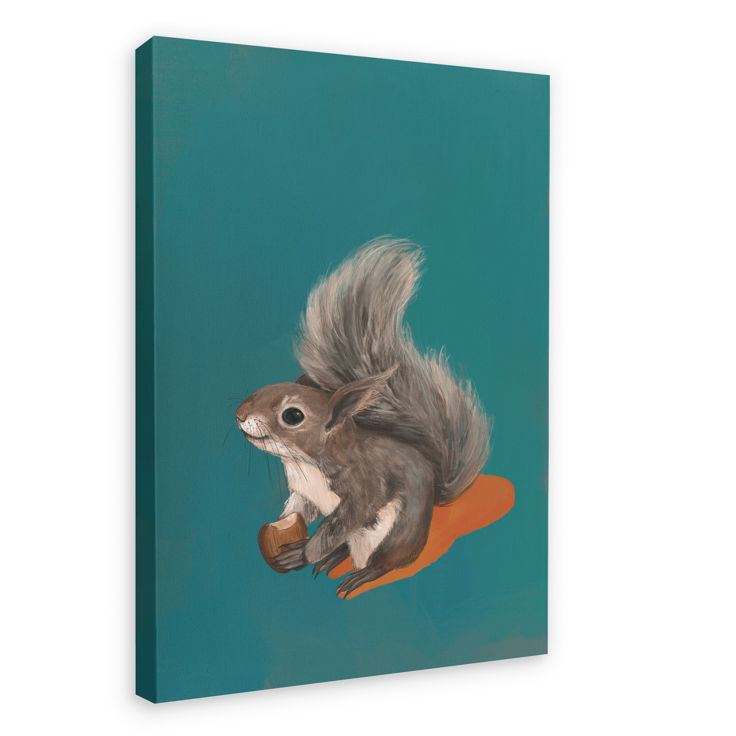 Cyril Squirrel Giclée Canvas Print Creature Features 28"x40"(70x100 cm) Canvas Print