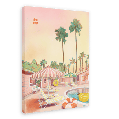 Hôtel Dodo Resort Giclée Canvas Print Hôtel Dodo 28"x40"(70x100 cm) Canvas Print