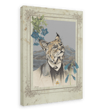 Bobcat In A Suit Canvas Print