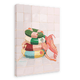 Platypus Pool Pals Giclée Canvas Print