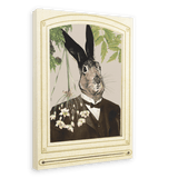 Hare In A Suit Canvas Print