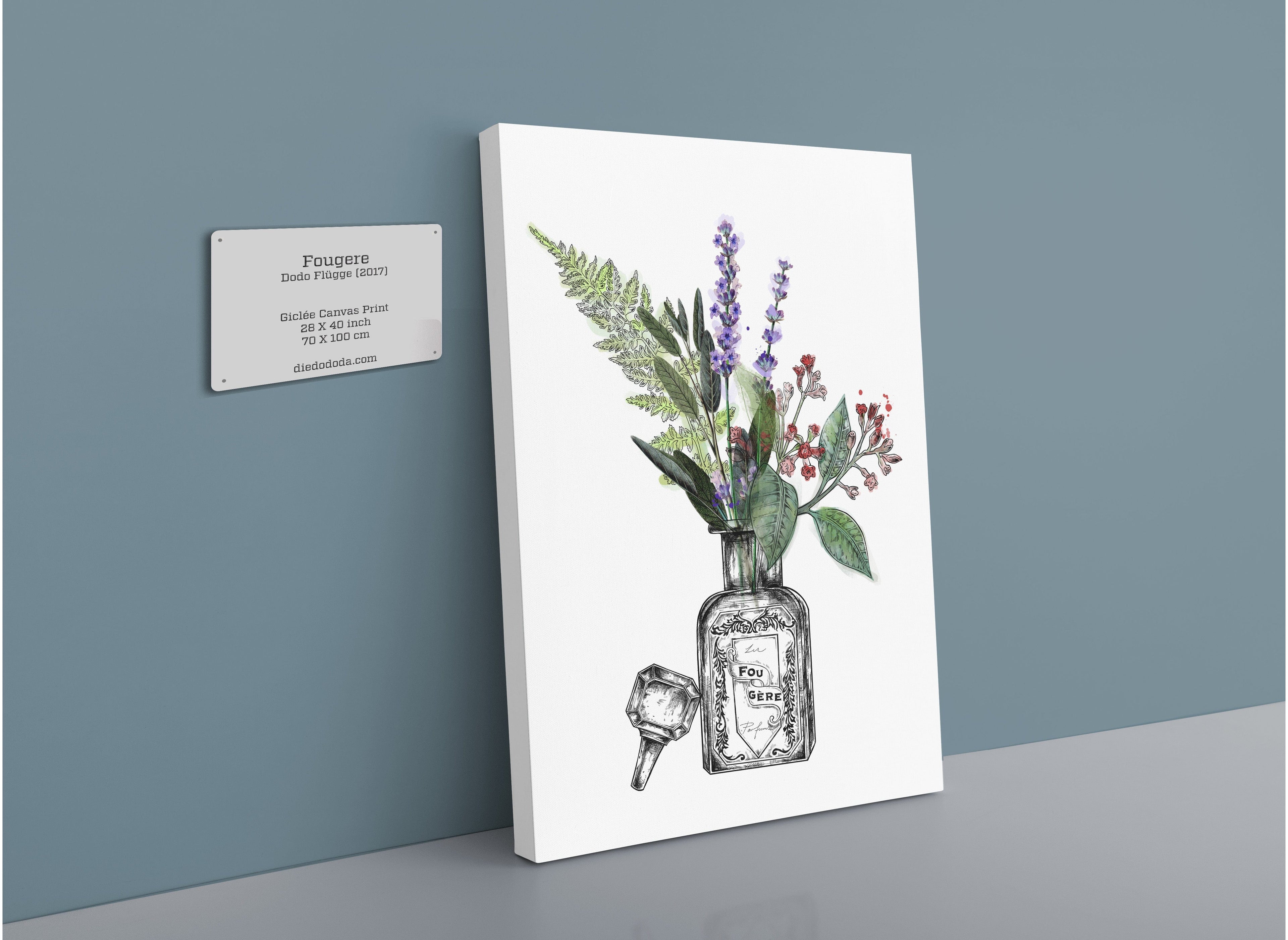 Fougere Canvas Print Les Parfums 28"x40"(70x100 cm) Canvas Print