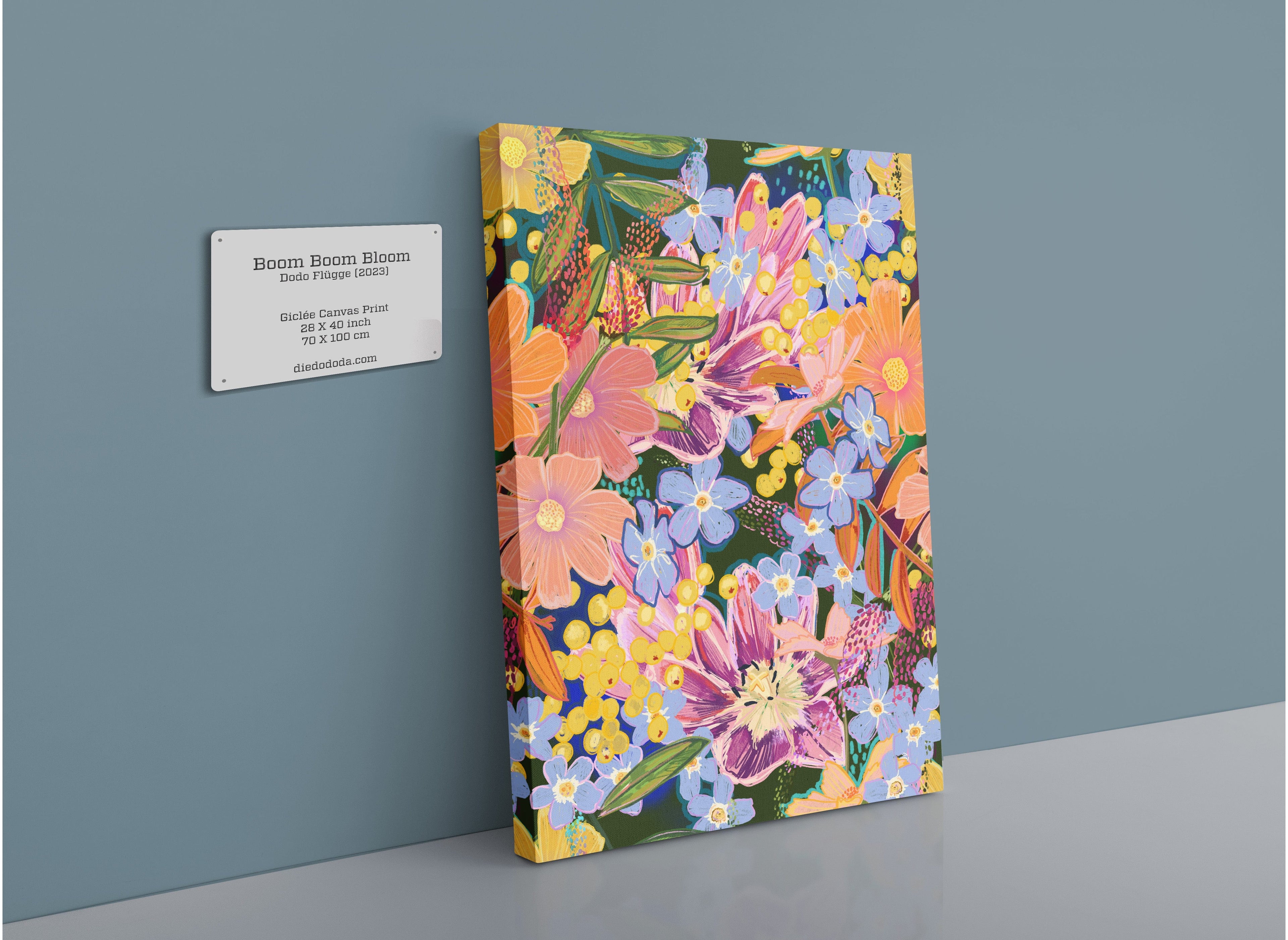 Chromatose Botanica - Boom Boom Bloom Giclée Canvas Print Chromatose 28"x40"(70x100 cm) Canvas Print