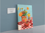 You Say Tomato I Say Wolf Peach Giclée Canvas Print Hôtel Dodo 28"x40"(70x100 cm) Canvas Print