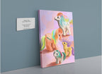 Pony Up Giclée Canvas Print Kitsch Kanaveral 28"x40"(70x100 cm) Canvas Print