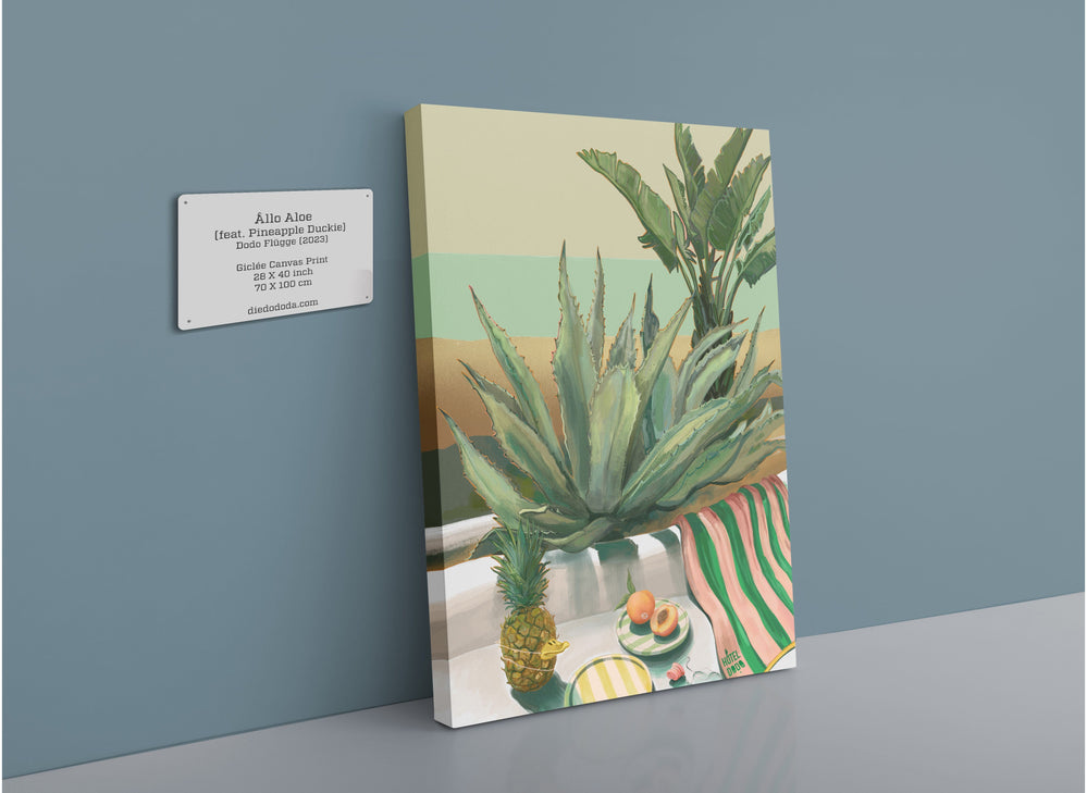Âllo Aloe (feat. Pineapple Duckie) Canvas Print Hôtel Dodo 28"x40"(70x100 cm) Canvas Print