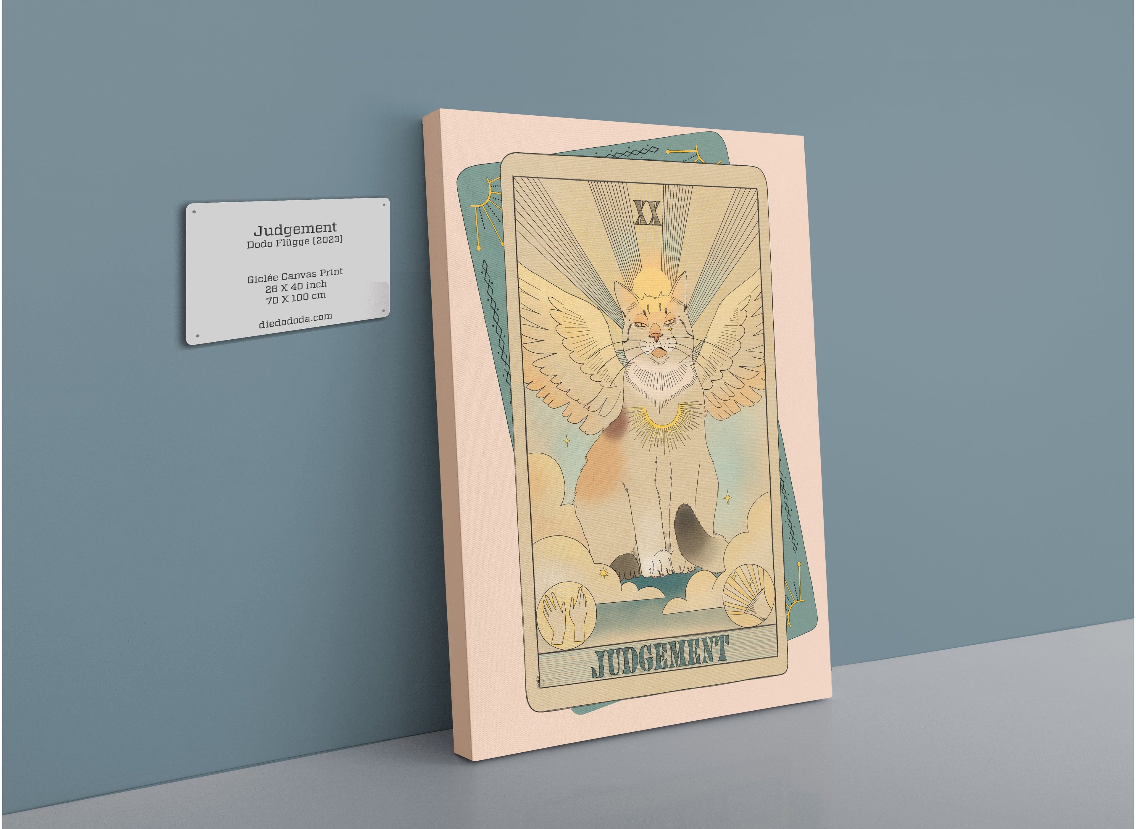 Judgement Canvas Print Tarot Cats 28"x40"(70x100 cm) Canvas Print