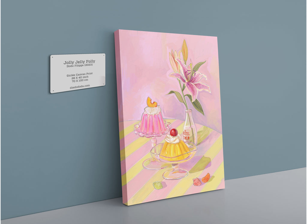 Jolly Jelly Folly Giclée Canvas Print Hôtel Dodo 28"x40"(70x100 cm) Canvas Print