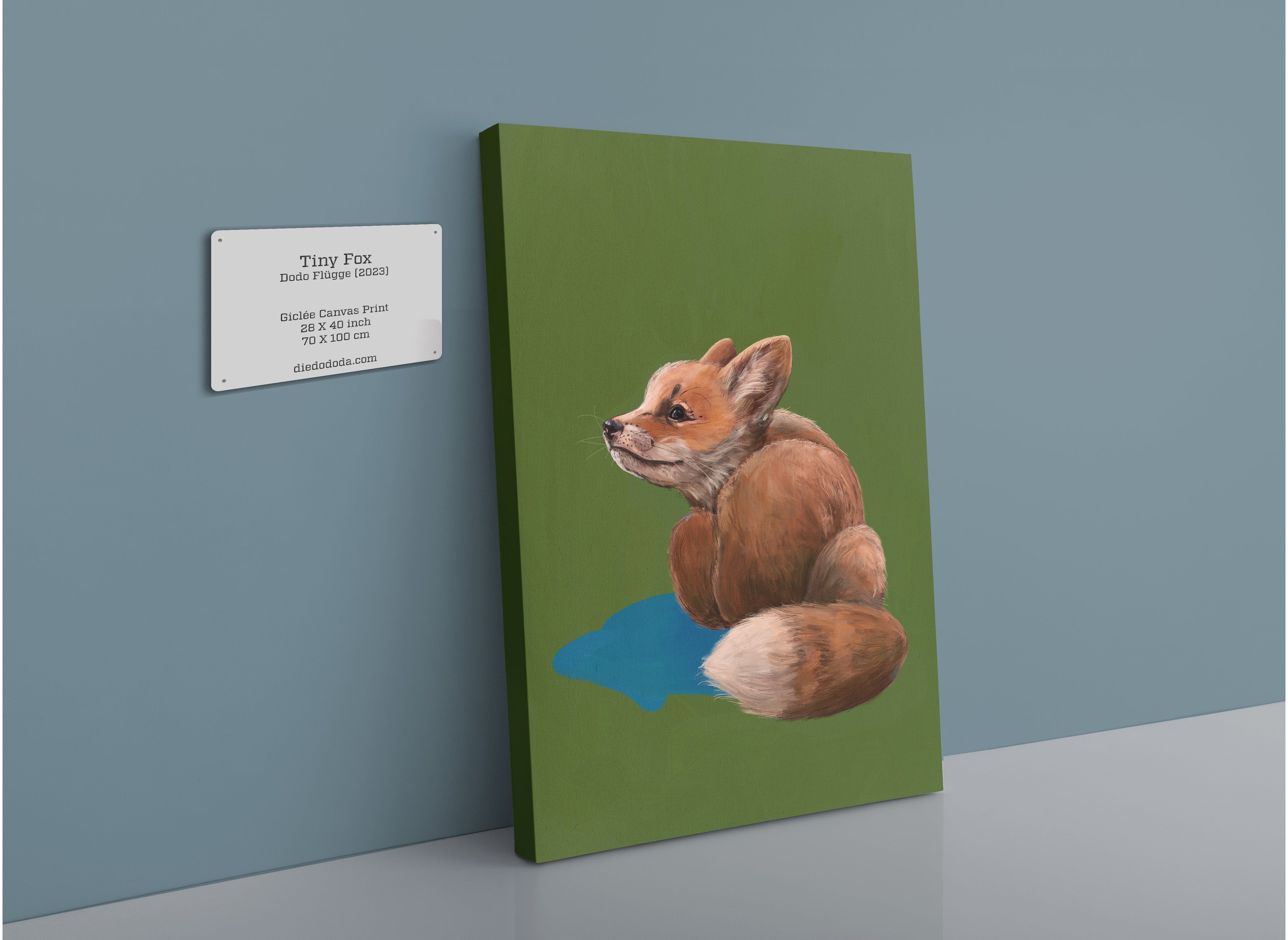 Tiny Fox Giclée Canvas Print Creature Features 28"x40"(70x100 cm) Canvas Print