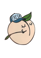 Farm Fresh Peach Pin Pins by diedododa Pin
