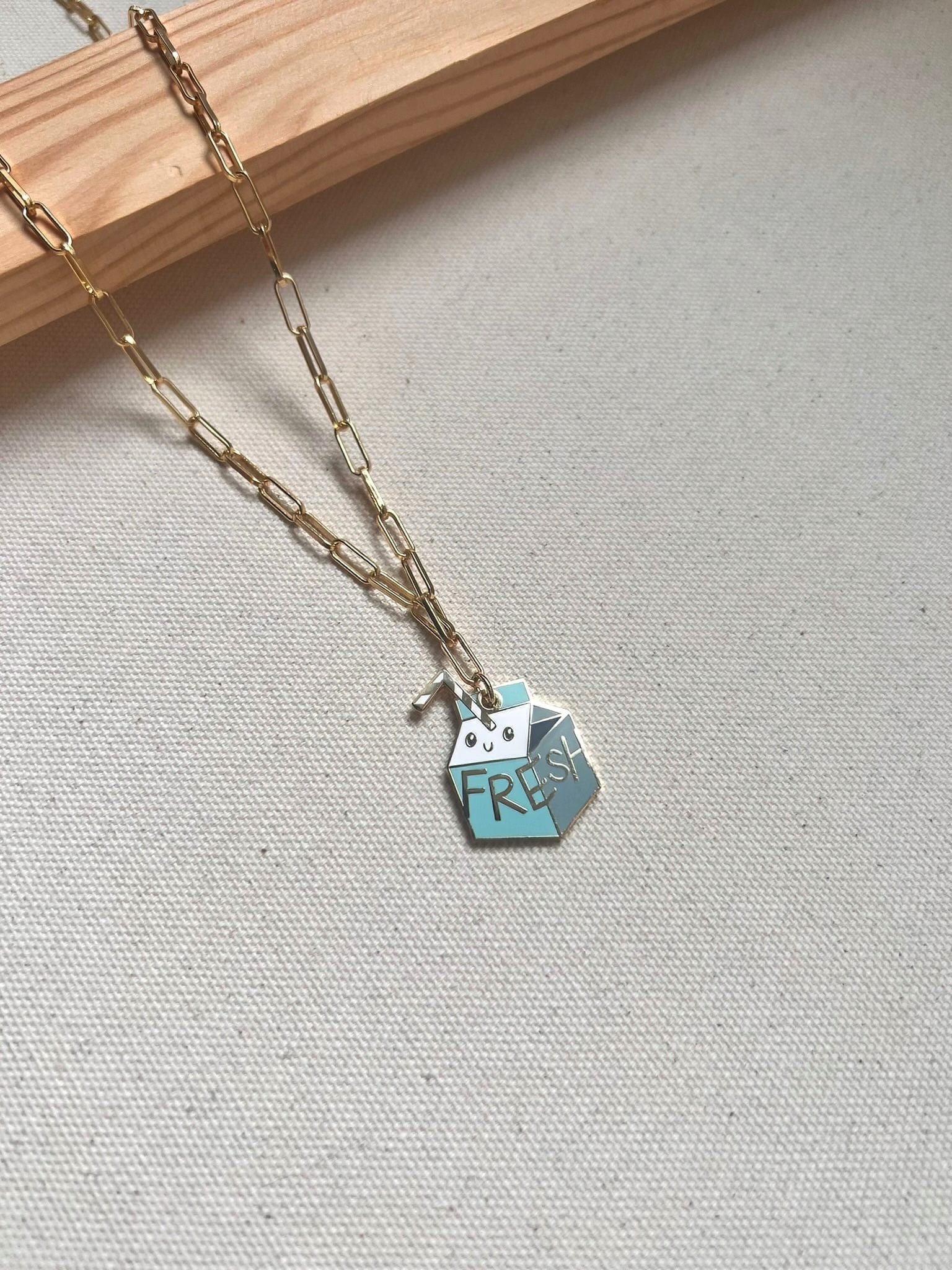 Fresh Milk Necklace Necklaces Style 1 - Medium paperclip chain 46cm (ca.18”) Necklace