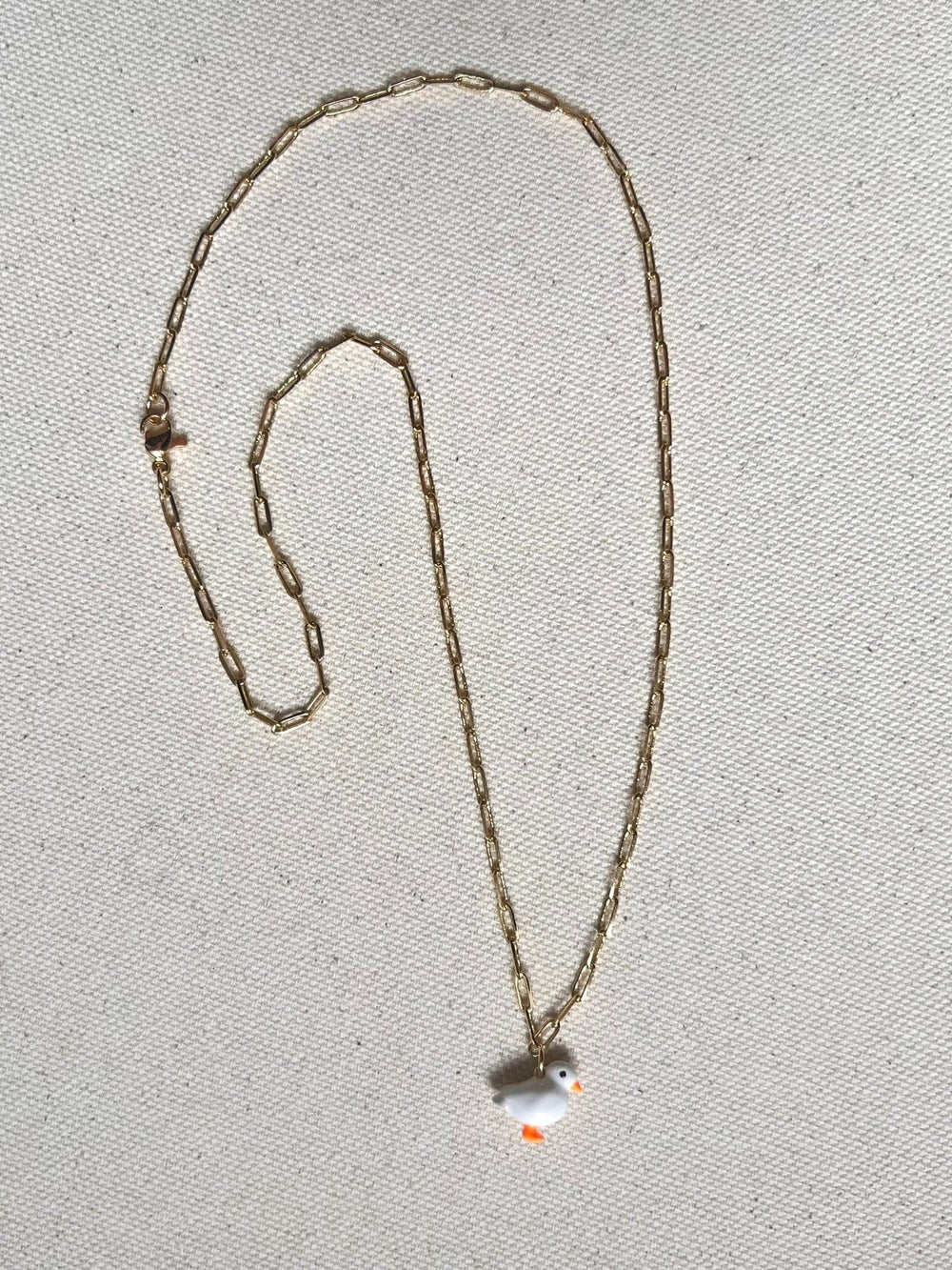 Lucky Ducky Necklace Necklaces Style 1 - Small paperclip chain short: 46cm (ca.18”) Necklace