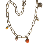 Tutti Frutti Necklace Necklaces Style 1 - Chunky paperclip chain: 46cm (ca.18”) Necklace