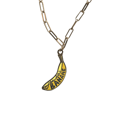 J'ai La Banane Necklace Necklaces Style 1 - Medium paperclip chain: 60cm (ca.24”) Necklace