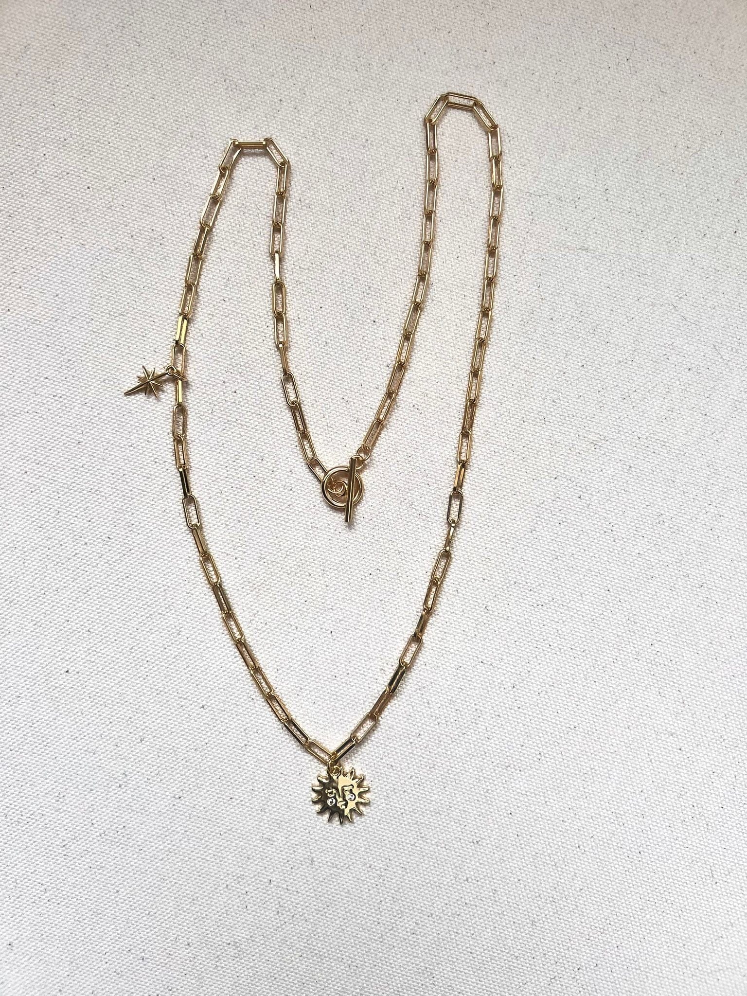 Sun Lover Necklace Necklaces Style 1 - Medium paperclip chain: 60cm (ca.24”) Necklace